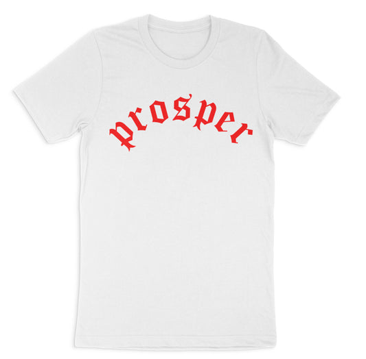 Arch Prosper Logo T-Shirt (White/Red)
